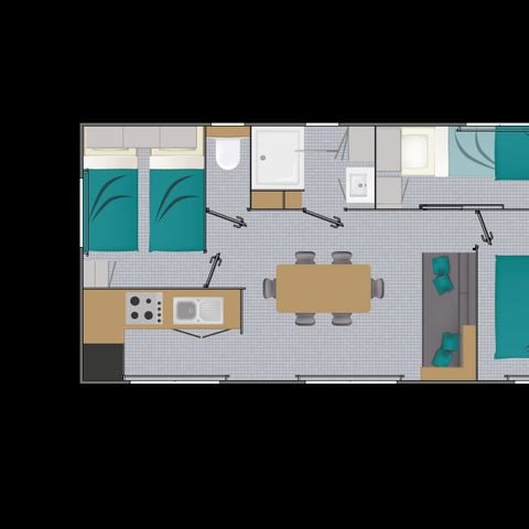 Lodge 8 persons - Lodge (3 bedrooms)