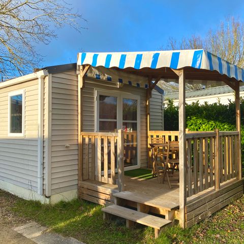 Stacaravan 2 personen - 15m² - 1 kamer - Met terras