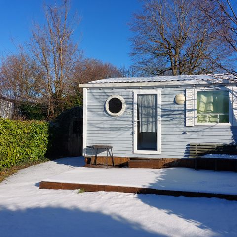 Mobile home 2 persons - Mobile home - 15m² - 1 bedroom with 2 single beds without terrace