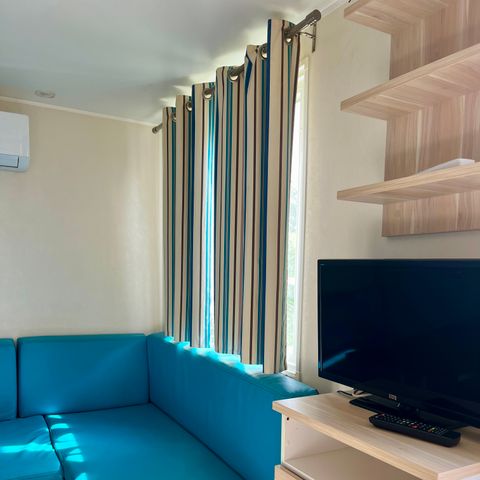 Mobilhome 2 personnes - 15m² - 1 chambre avec 2 lits - Simples - Sans terrasse