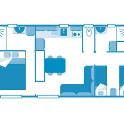 CHALET 4 personas - Chalet Albatre 4p 2bed ****