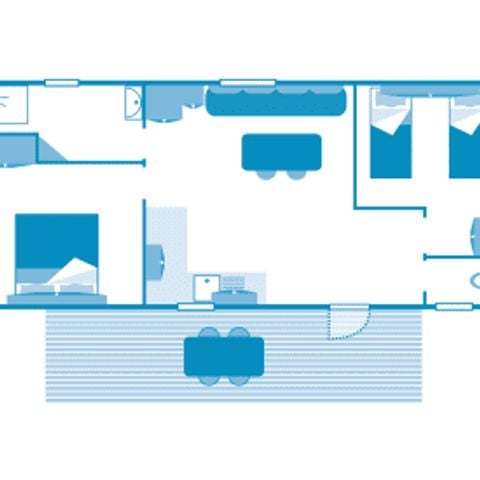 MOBILHOME 4 personas - Cottage 4p 2ch ** (en francés)