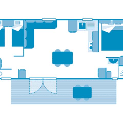 Mobile home 4 persons - Cottage 4p 2bed ****