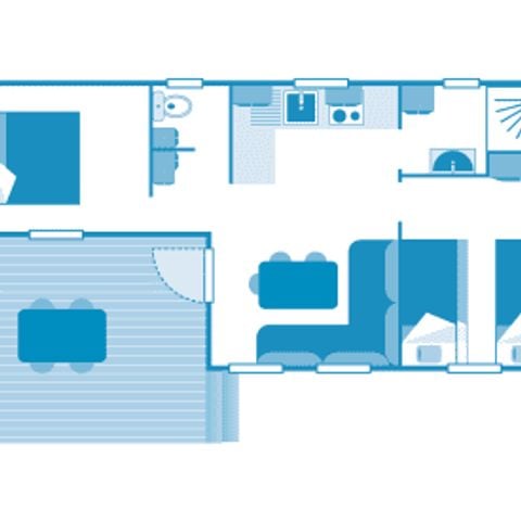 MOBILE HOME 5 people - Cottage 5p 2ch ***