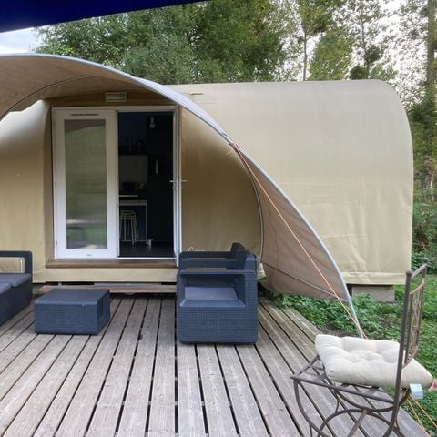Tenda 2 persone - 03-Cocosweet 20m2 (2ch - 2/4 pers.) + Letti fatti + kit bevande - prezzo per 2 persone