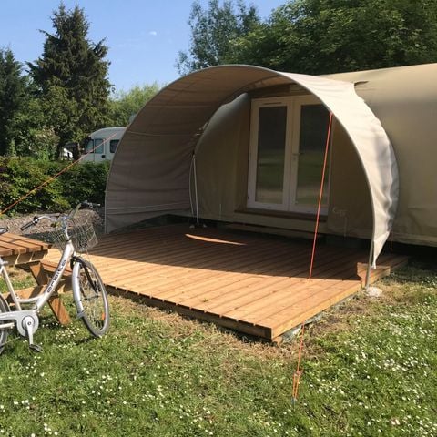 TENDA DA CAMPEGGIO 2 persone - 03-Cocosweet 20m2 (2ch - 2/4 pers.) + Letti fatti + kit bevande - prezzo per 2 persone