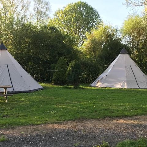 Tente 2 personnes - 01-Tipi Davy Crockett 18m2 - 1 chambre - 1/8pers. - Kit prêt à camper - Prix