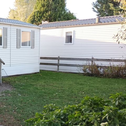 Mobilheim 2 personen - 07-Mobilheim Confort 24 m2 (2 Schlafz. - 2/4 Pers.) + kleine überdachte Terrasse + TV + Klimaanlage - Preis für 2 Personen
