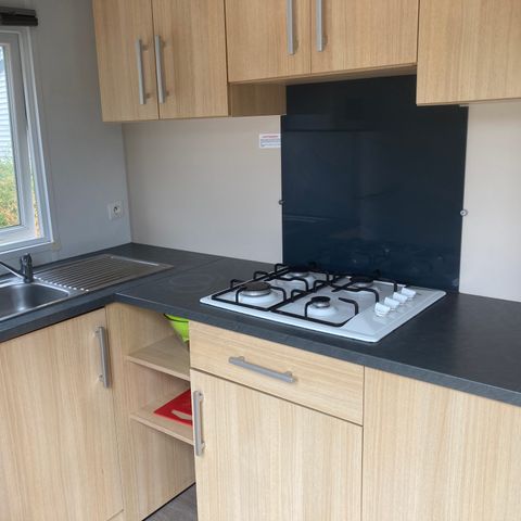 Mobilheim 2 Personen - 08-Mobilheim Confort 32m2 (2 Schlafz. - 2/6 Pers.) + TV + Klimaanlage - Preis für 2 Personen