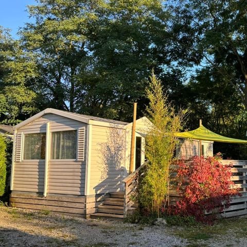 BUNGALOW 2 personnes - 14-Bungalow du Gorguet 40m2 (2ch -2/6pers.) + Jaccuzzi + Lits faits + serviette + kit boisson + TV - prix pour 2 personnes