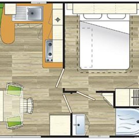 Mobile home 6 persons - Baobab mobile home
