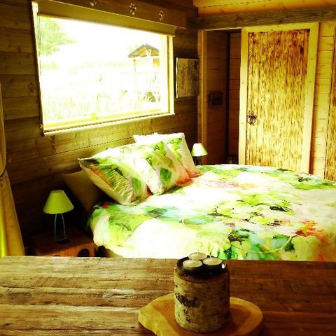 Chalet 2 personen - Cabane du GRIZZLI (Rond bed, Italiaanse douche)