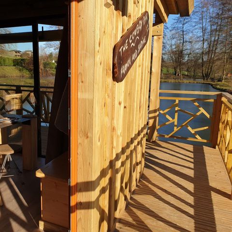 Safaritent 2 personen - Cabane du Castor (Sauna, douche, bad, houtkachel)