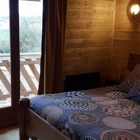Alojamiento 2 personas - Cabane de L'orpailleur (estufa de leña, baño, ducha)