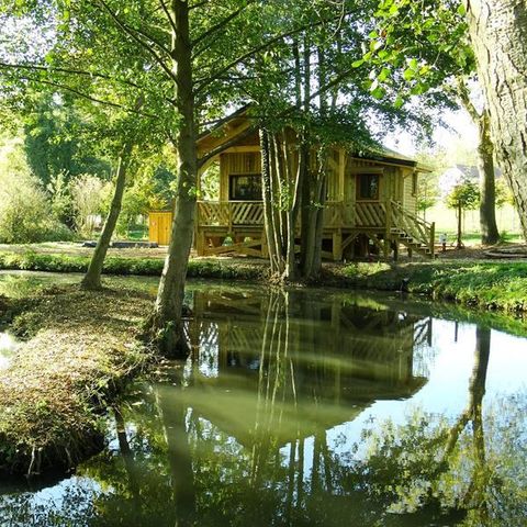 Alojamiento 2 personas - Cabane de L'orpailleur (estufa de leña, baño, ducha)