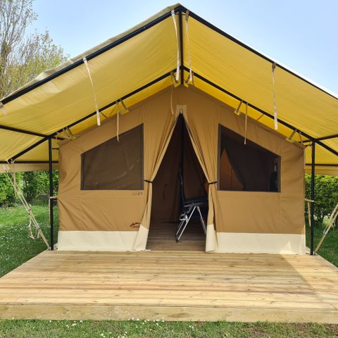 TIENDA DE LONA Y MADERA 4 personas - Tienda Maasai