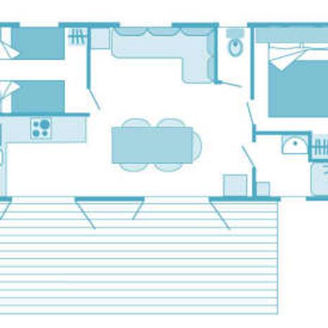 MOBILE HOME 5 people - Cottage 4/5p 2ch ***