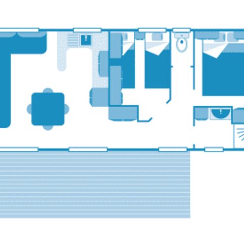 Mobile home 5 persons - Cottage 4/5p 2bed Sea View **** (in French)
