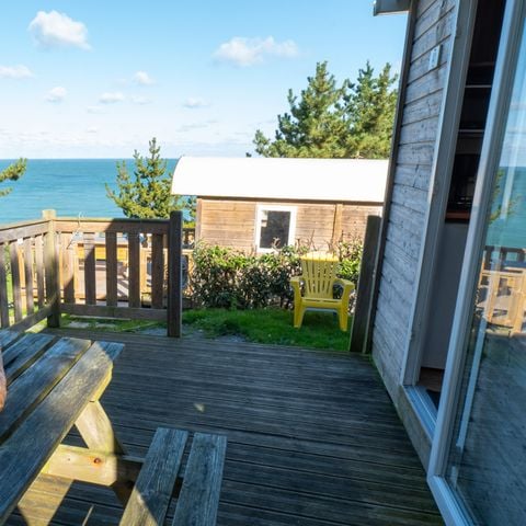 BUNGALOW 2 personnes - Mobil Home confort - 16 m² - 1 chambre vue mer