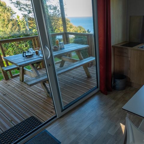Chalet 2 personnes - Premium - 18 m² - 1 chambre - Vue mer