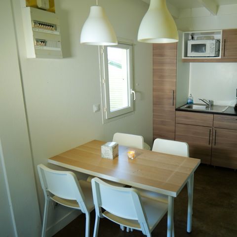 Chalet 4 personen - Comfort - 28 m² - 2 slaapkamers
