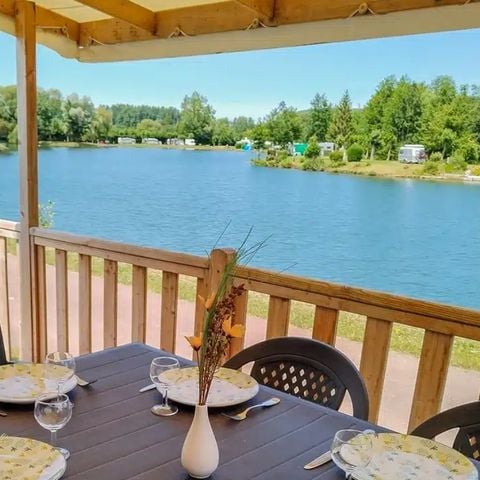 Mobile home 4 persons - Confort Bord d'Etang TV - 2 bedrooms + terrace