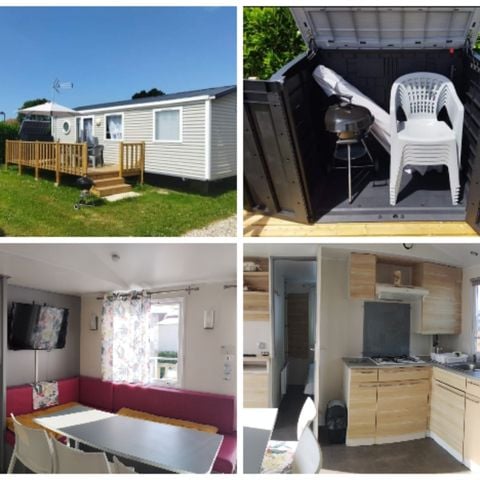 MOBILHOME 6 personnes - Mobil-home n°108, 5 lits, piscine, mer à 10min