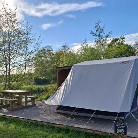 TENDA DA CAMPEGGIO 4 persone - Tenda "Prêt à Camper" LE MOURON DÉLICAT Plot 26