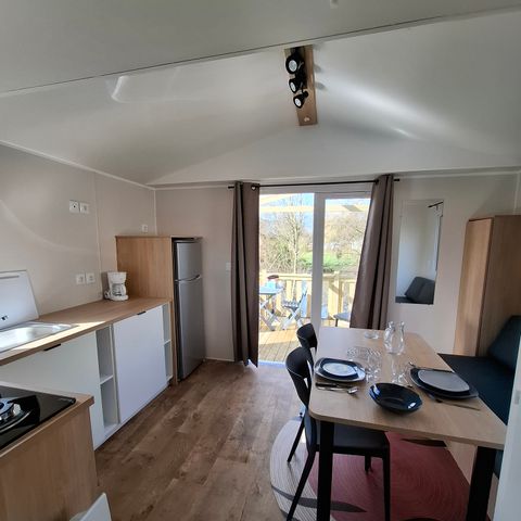 Mobilheim 2 Personen - Le NÉNUPHAR Parzelle 7- 1 Schlafzimmer