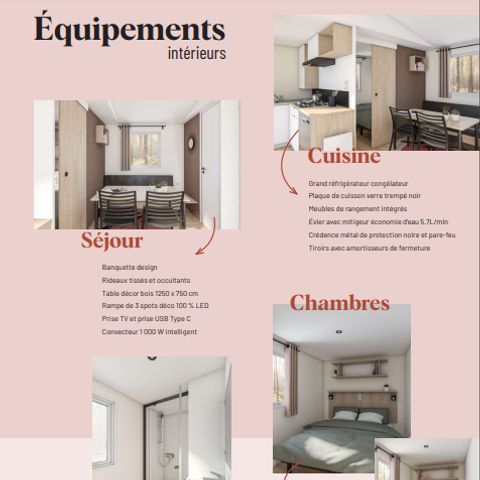 MOBILE HOME 4 people - LA POTENTILLE DES MARAIS Plot 3 - 2 bedrooms