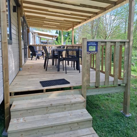 Stacaravan 6 personen - L'ORCHIS DES MARAIS Plot 15 - 3 slaapkamers