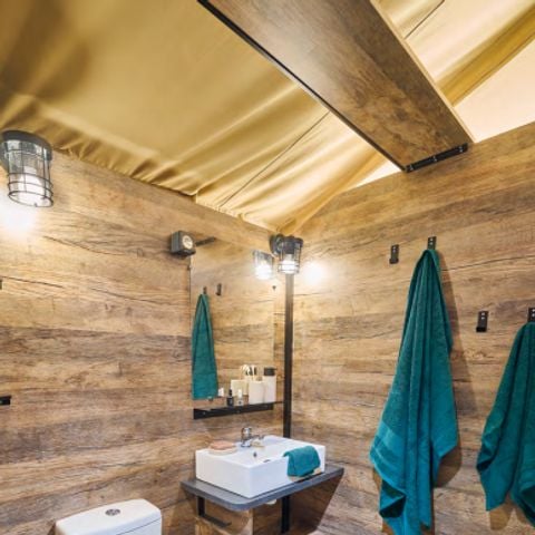 TENTE TOILE ET BOIS 5 personnes - LODGE LE CAREX Parcelle 16- 2 chambres 5 couchages