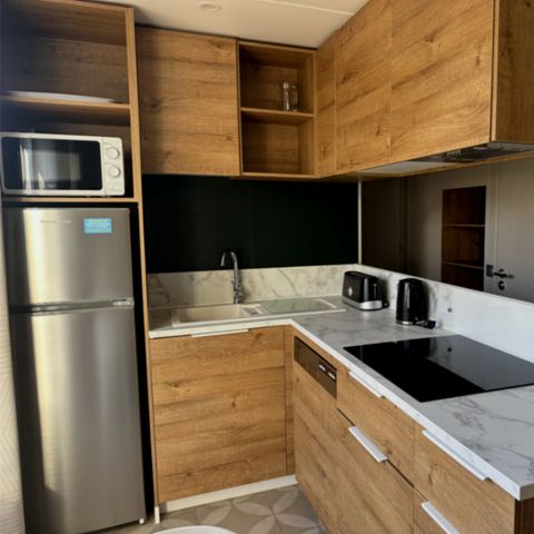 Stacaravan 6 personen - Comfort stacaravan + 3 slaapkamers 2 badkamers 6 personen