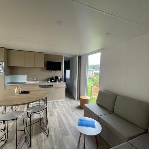 Stacaravan 6 personen - Premium 3 slaapkamers 2 badkamers 6 pers