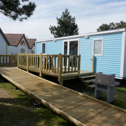 MOBILHOME 4 personas - PMR 2 DORMITORIOS cocina de gas nevera vajilla televisión