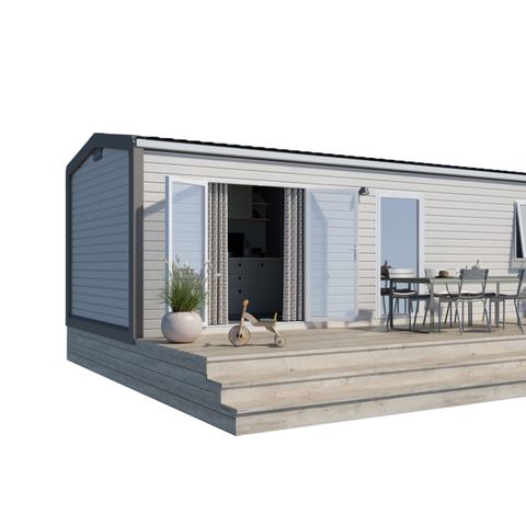 Mobile home 4 persons - MOBIL HOME CONFORT + DIM 2 BEDROOMS induction hob fridge dishwasher television dishwasher toaster kettle hair dryer