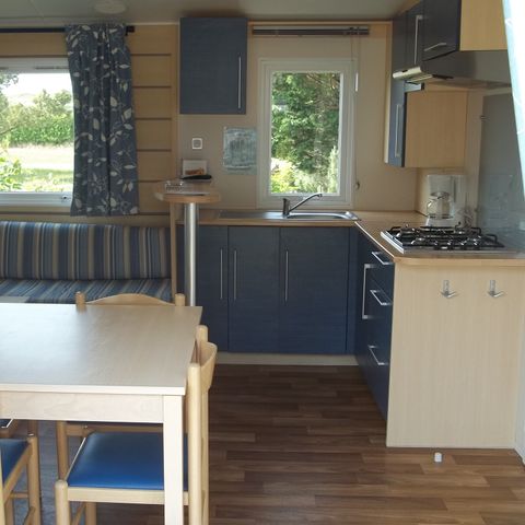 Stacaravan 6 personen - 3 slaapkamers - TV - BBQ