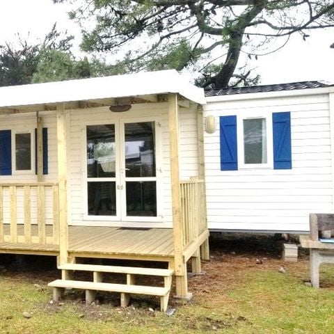 Stacaravan 6 personen - 3 slaapkamers - TV - BBQ