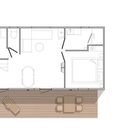 Mobile home 4 persons - Confort Plus 2 Bedrooms
