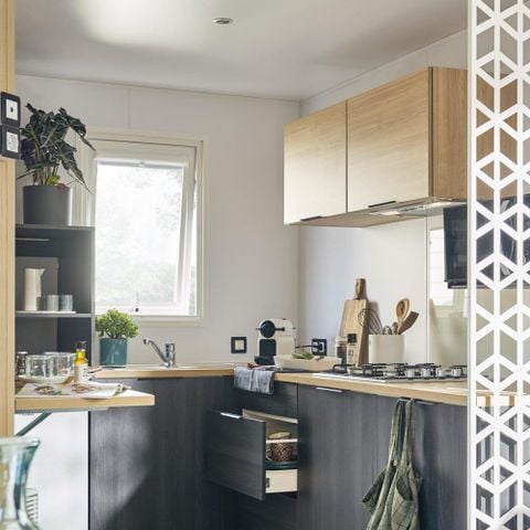 MOBILHOME 4 personnes - 30m² Confort (2 chambres) avec Terrasse semi couverte 15m²