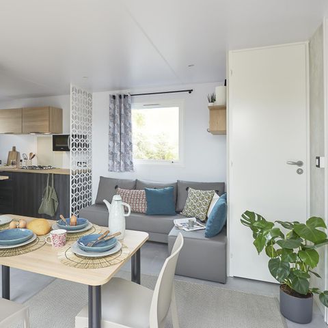 Mobile home 4 persons - 30m² Comfort (2 bedrooms) with 15m² semi-covered terrace