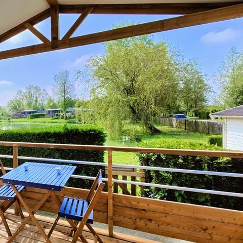 Mobilhome 4 personnes - 2 chambres - Vue étang- lits gigogne