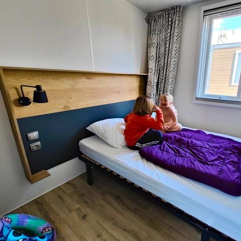 Mobilhome 4 personnes - 2 chambres - Lits superposés - Vue étang