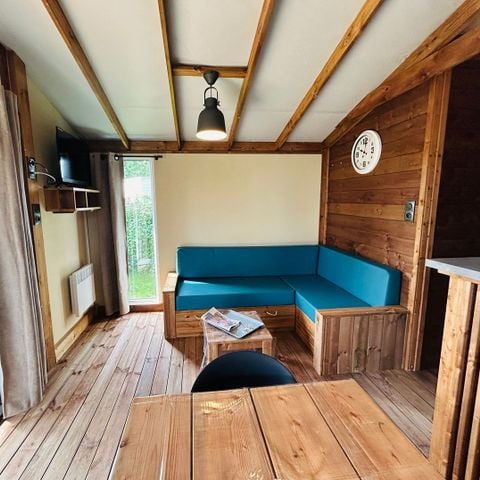 MOBILHOME 7 personnes - ECO LODGE 2 chambres 7 personnes un lit double et 2 lits simples et 1 lit pont