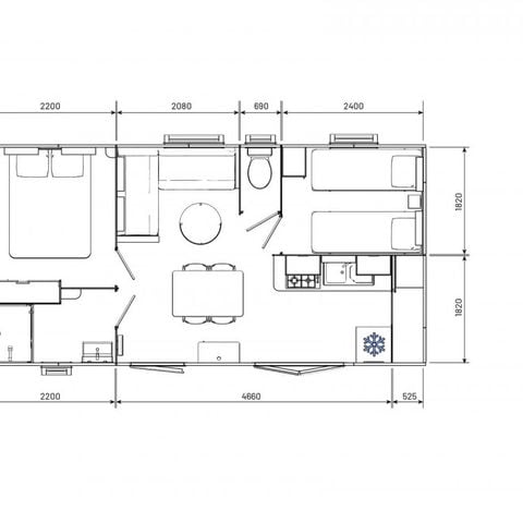BUNGALOW 4 personnes - Evo