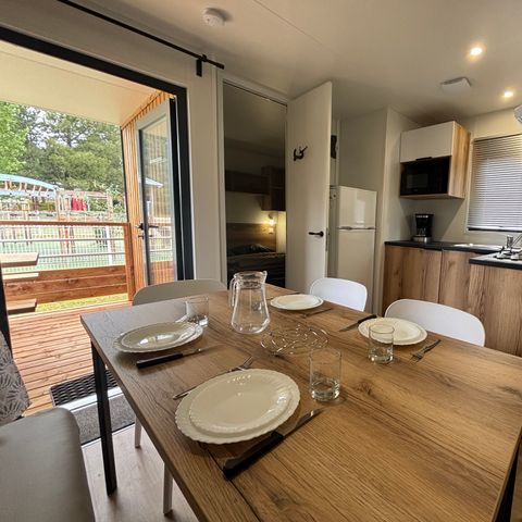 Stacaravan 6 personen - Cabane Confort + 3 slaapkamers