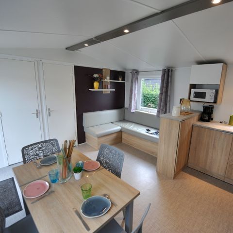 Mobilheim 4 personen - Mobilheim Komfort + 2 Zimmer Rapidhome beige