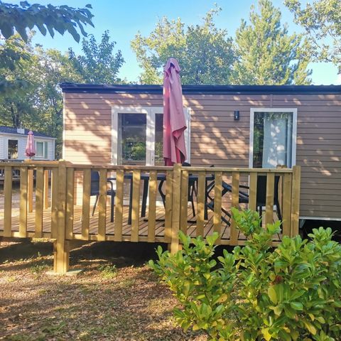 Mobile home 4 persons - Standard 26m² - 2 bedrooms + Terrace + TV + Air conditioning