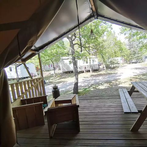 SafariZelt 4 Personen - Safari Standard 25m²(ohne Sanitäranlagen)