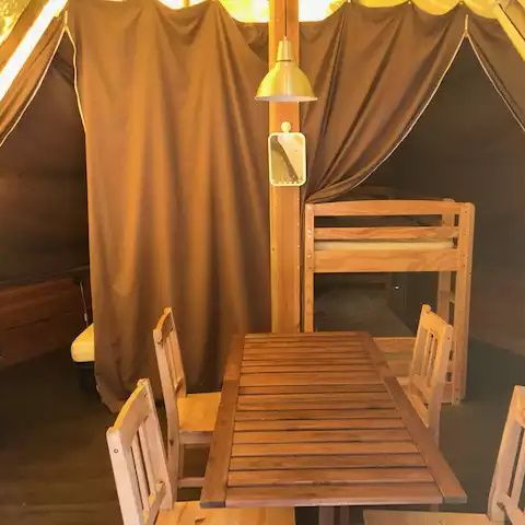 Zelt 4 personen - Tipi Standard 12m² - 2 Zimmer (ohne Sanitäranlagen) + Terrasse